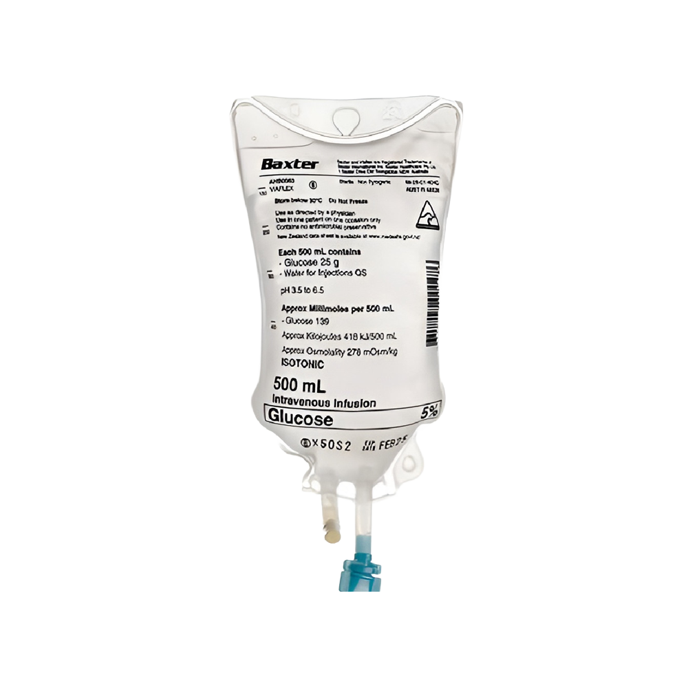 Baxter Glucose Viafelex 500ml Injection Pack of 20